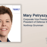 Executive Spotlight: Mary Petryszyn, CVP and President of Defense Systems for Northrop Grumman - top government contractors - best government contracting event