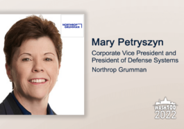 Executive Spotlight: Mary Petryszyn, CVP and President of Defense Systems for Northrop Grumman - top government contractors - best government contracting event