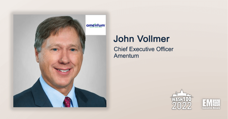 Executive Spotlight: Amentum CEO John Vollmer - top government contractors - best government contracting event