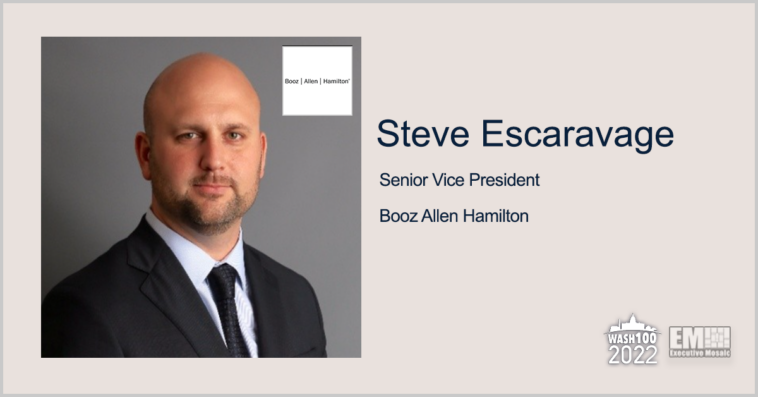 Executive Spotlight: Steve Escaravage, SVP With Booz Allen - top government contractors - best government contracting event