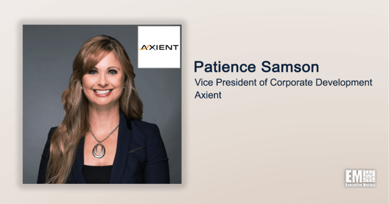 Executive Spotlight: Patience Samson, VP of Corporate Development for Axient - top government contractors - best government contracting event