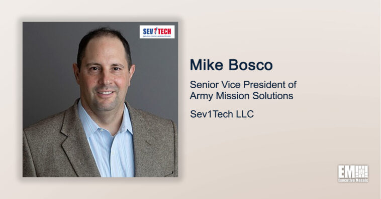 Executive Spotlight: Mike Bosco, Senior Vice President of Army Mission Solutions at Sev1Tech - top government contractors - best government contracting event