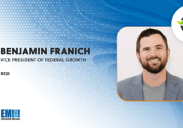 Benjamin Franich Named Federal Growth VP at Data Science Company RS21