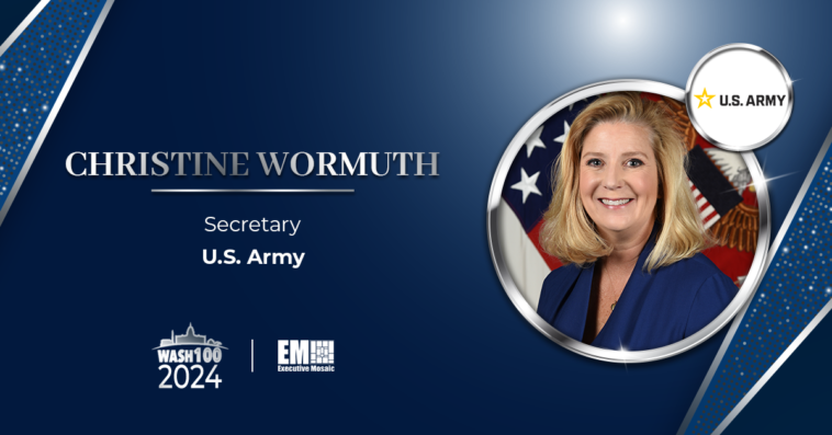 Army Secretary Christine Wormuth Secures 2024 Wash100 Award for Digital Transformation, Force Modernization Leadership