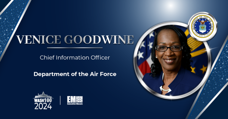 Air Force CIO Venice Goodwine Wins 1st Wash100 Award for Enterprise IT Leadership, Innovation