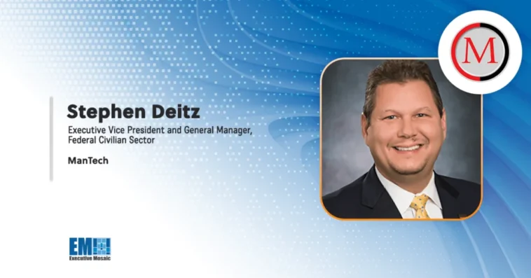 ManTech to Digitally Transform App Suite Under $166M DHA Contract; Stephen Deitz Quoted