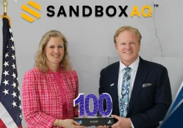 Jim Garrettson Presents 2024 Wash100 Award to SandboxAQ’s Jen Sovada - top government contractors - best government contracting event