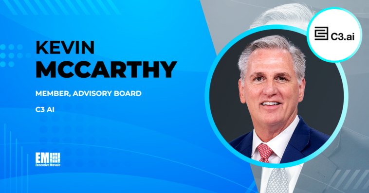 C3 AI Names Kevin McCarthy to Advisory Board - top government contractors - best government contracting event