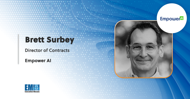 Brett Surbey Appointed Contracts Director at Empower AI - top government contractors - best government contracting event